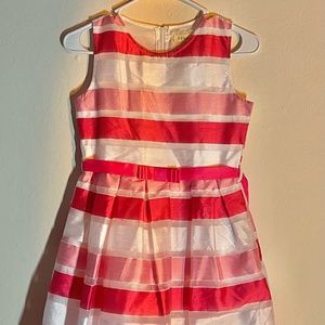 btween Pretty Pink Striped Girls Size 12 Dress